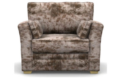 Heart of House Malton Shimmer Fabric Cuddle Chair - Taupe